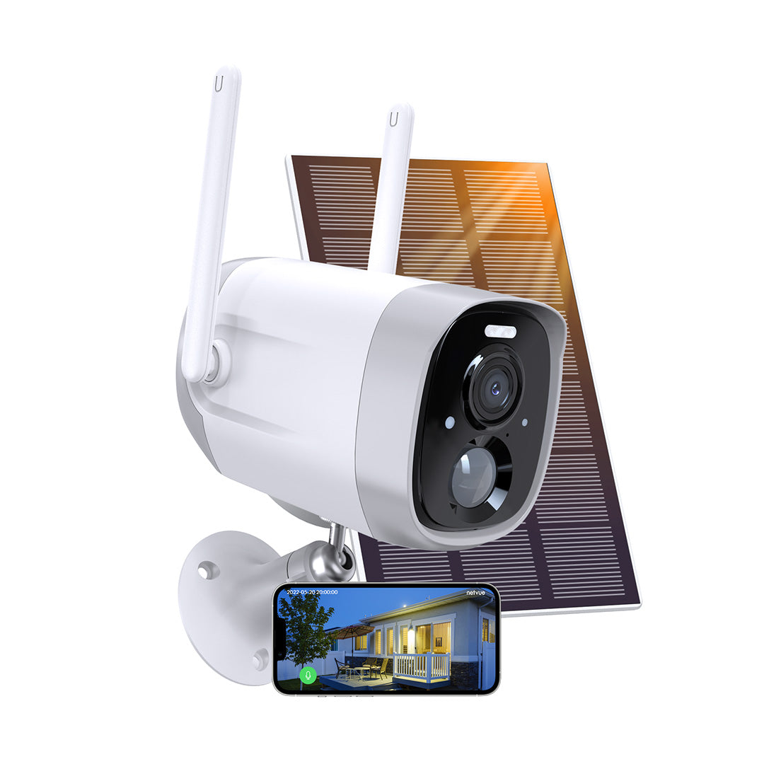 NETVUE Camara Vigilancia WiFi Exterior 1080P, Cámara IP Exterior IP66 a  Prueba de Agua y Polvo Camara Vigilancia Exterior Detección de Movimiento &  Visión Nocturna & Compatible con Alexa - BAMBÚGIGANTE